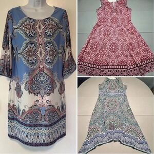 Dress Medium lot of 3 Dresses Work Career Stretch Office